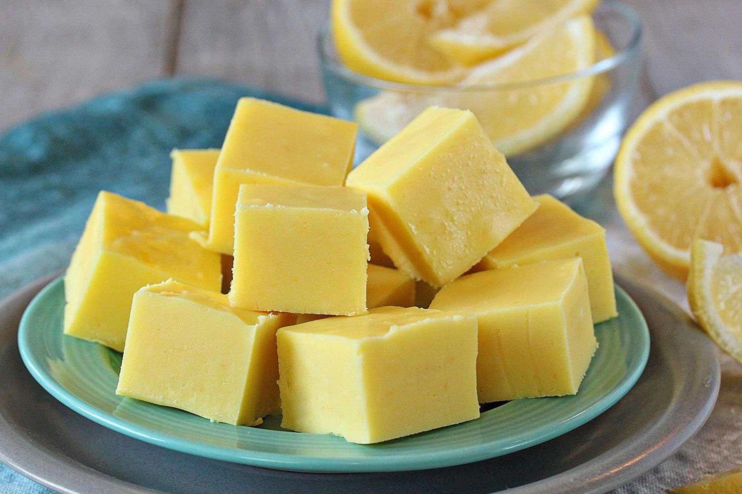 Lemon white chocolate fudge