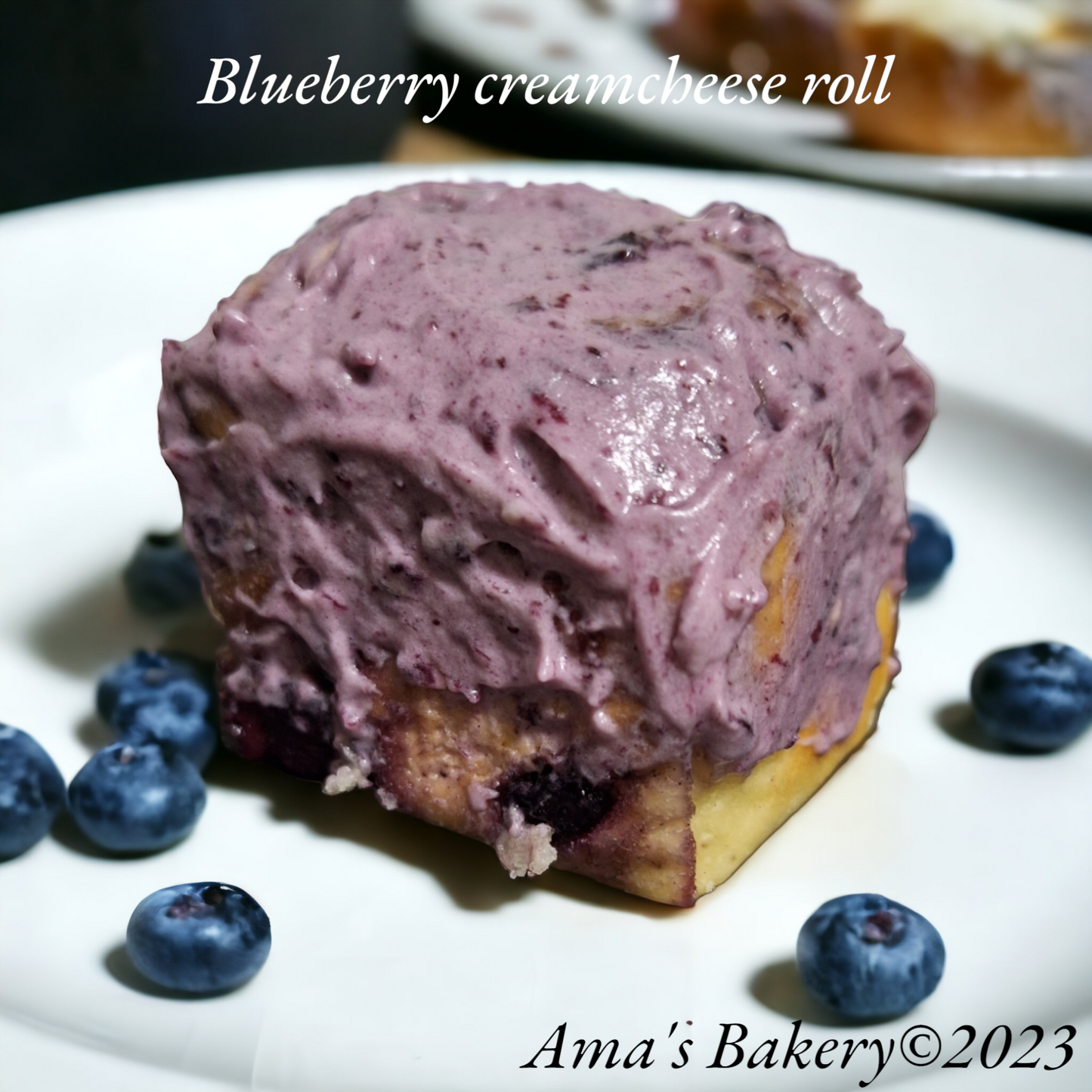 Blueberry creamcheese roll