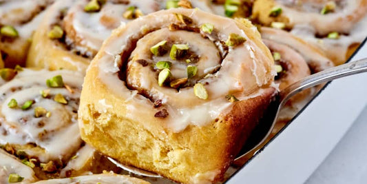 Cardemom pistachio rolls